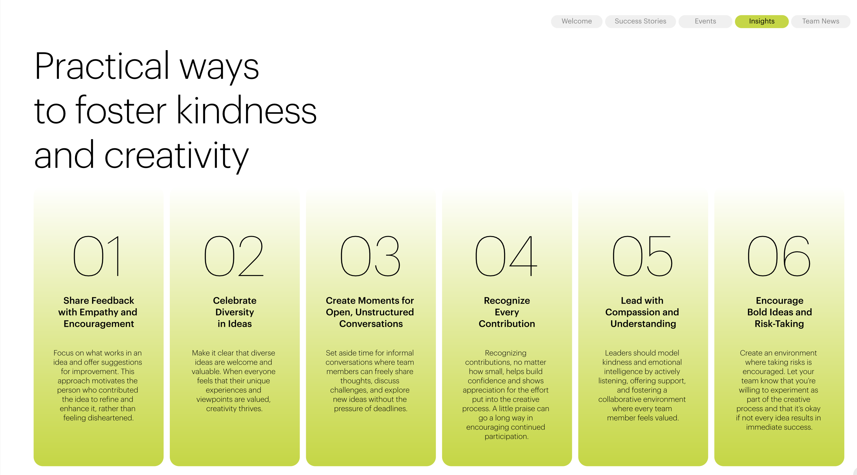 Tips to foster creativity